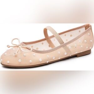 Trary Pearl Mary Jane Ballet Flats